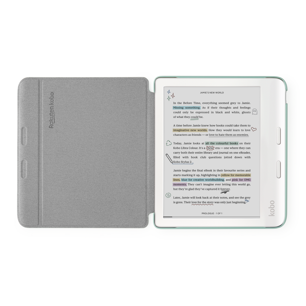 Kobo Libra Colour Basic SleepCover - Garden Green