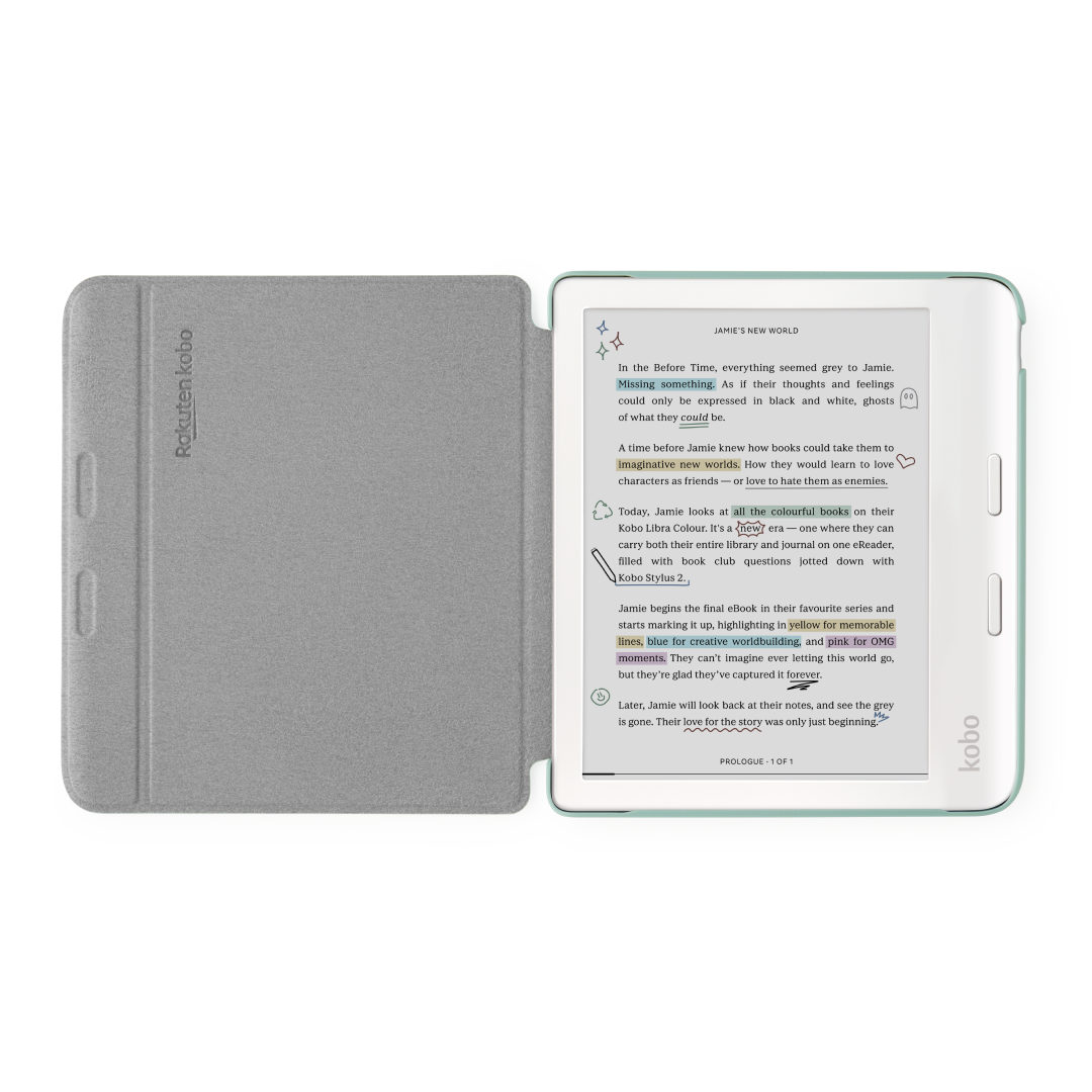 Kobo Libra Colour Basic SleepCover - Garden Green